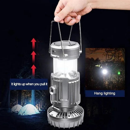 5-in-1 Solar Fan Lantern Portable LED Camping Lantern With Fan💡